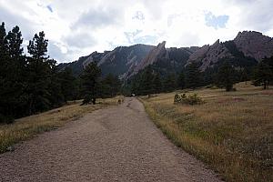 Going on a hike in the Flatirons in Boulder.