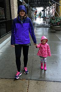 And here was how we spent a lot of our outside time on Saturday afternoon and Sunday -- in the rain!